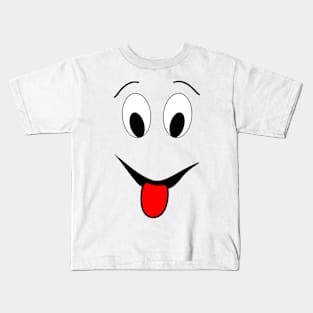 Funny face - black and red. Kids T-Shirt